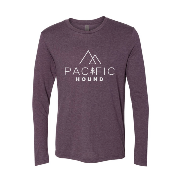 Pacific Hound Logo Long Sleeve- Vintage Purple