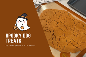 Spooky Peanut Butter Pumpkin Dog Treats