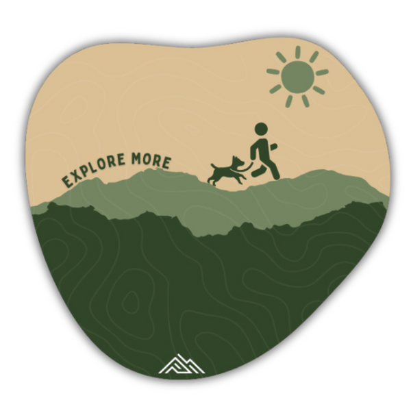 Explore More With Your Dog Sticker - Olive