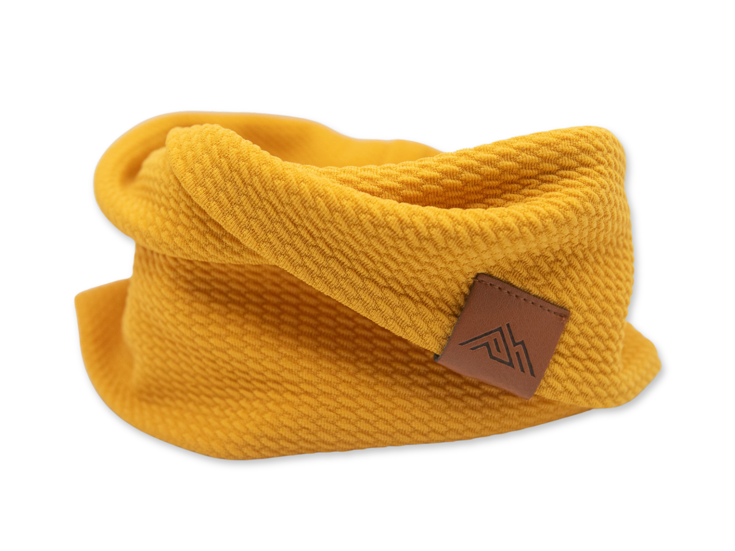 Mustard Waffle Scarf