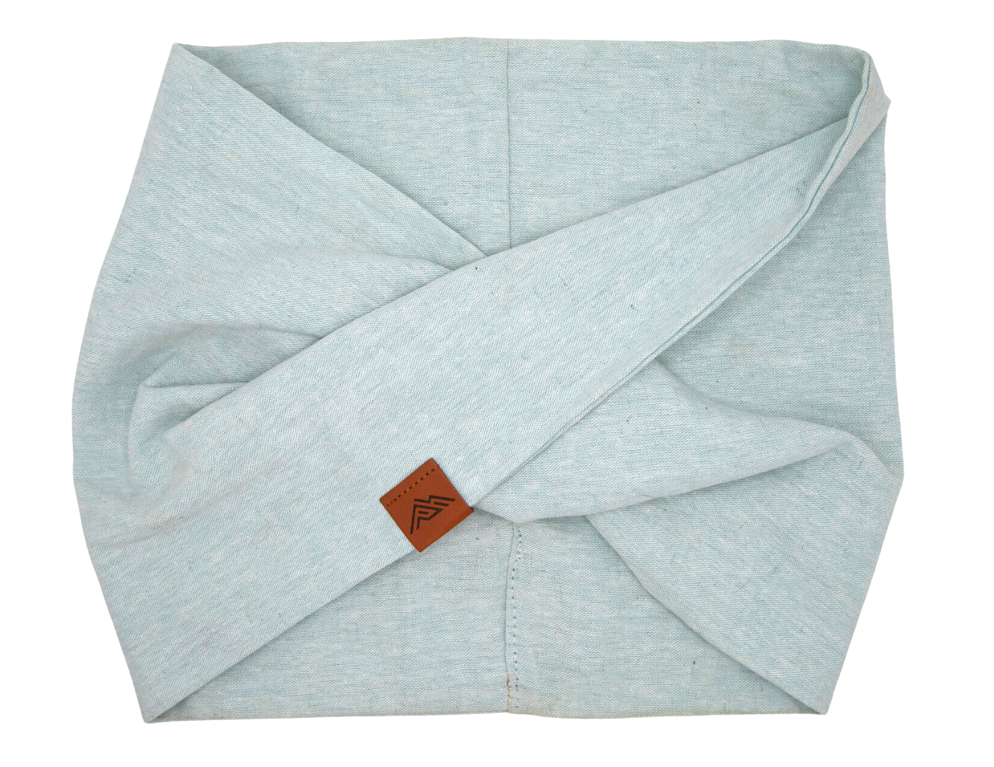 Aqua Chambray Dog Scarf