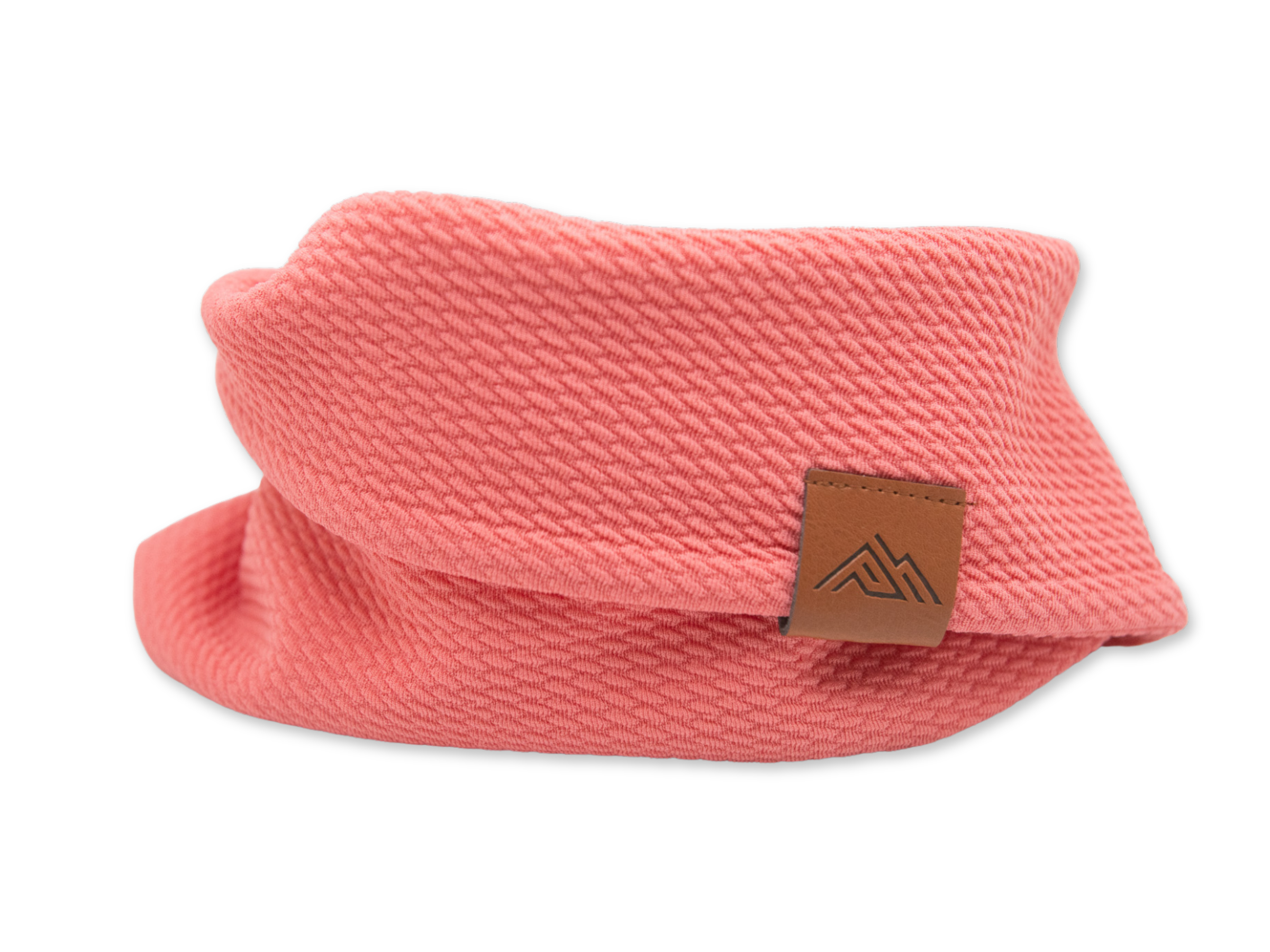 Coral Waffle Scarf
