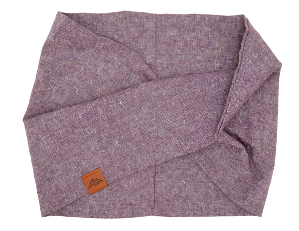 Plum Chambray Dog Scarf