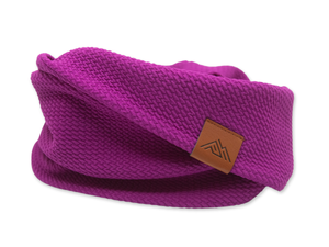 Violet Waffle Scarf