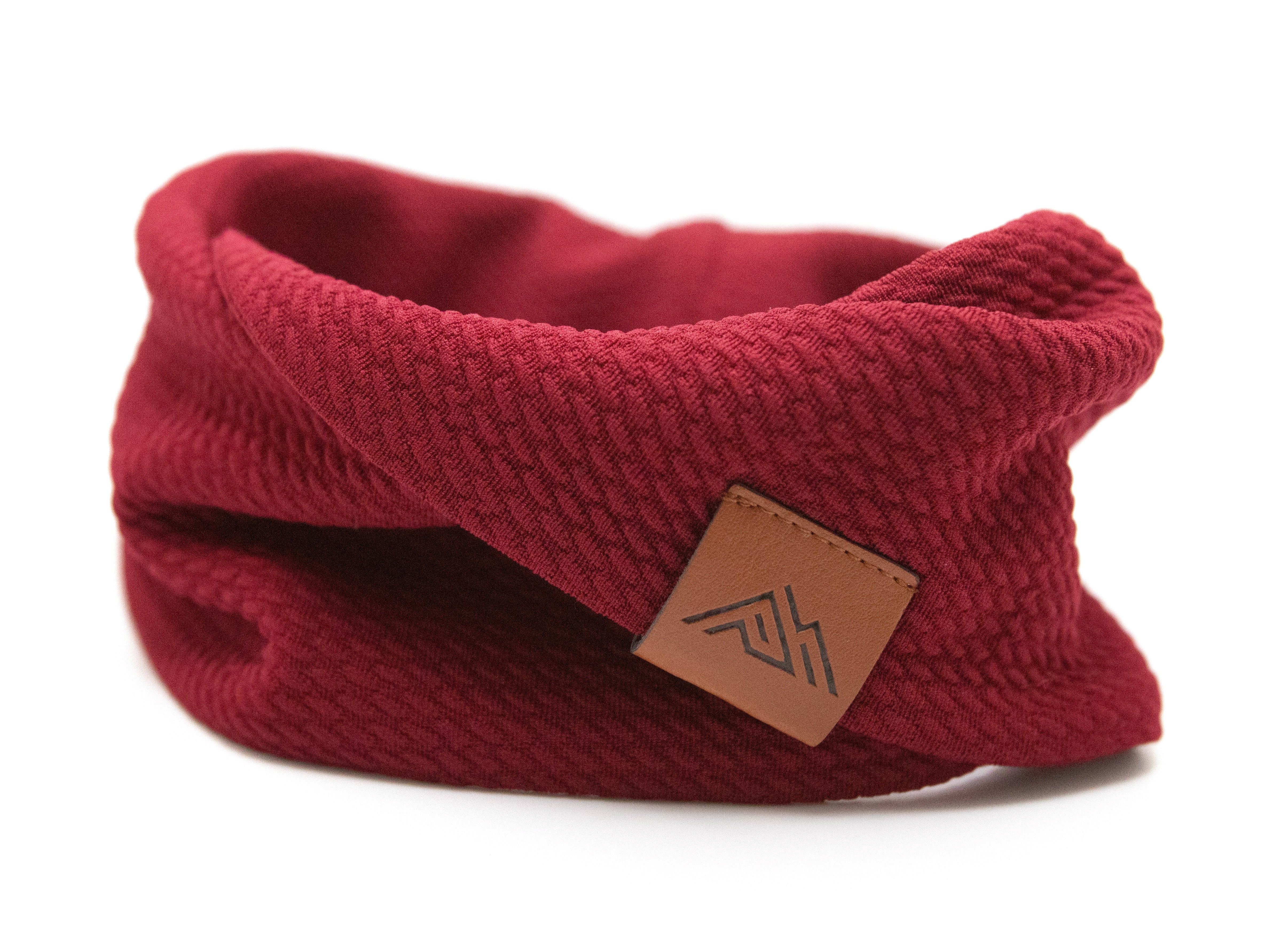 Cranberry Waffle Scarf