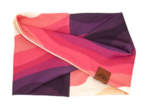 Alpenglow Waffle Scarf