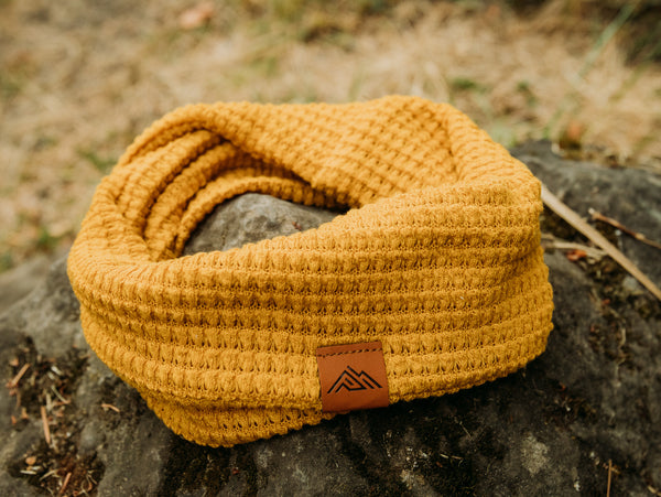 Dijon Waffle Knit Scarf