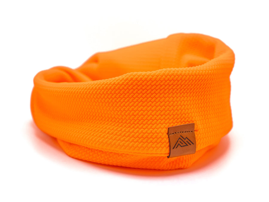 Tangerine Waffle Scarf