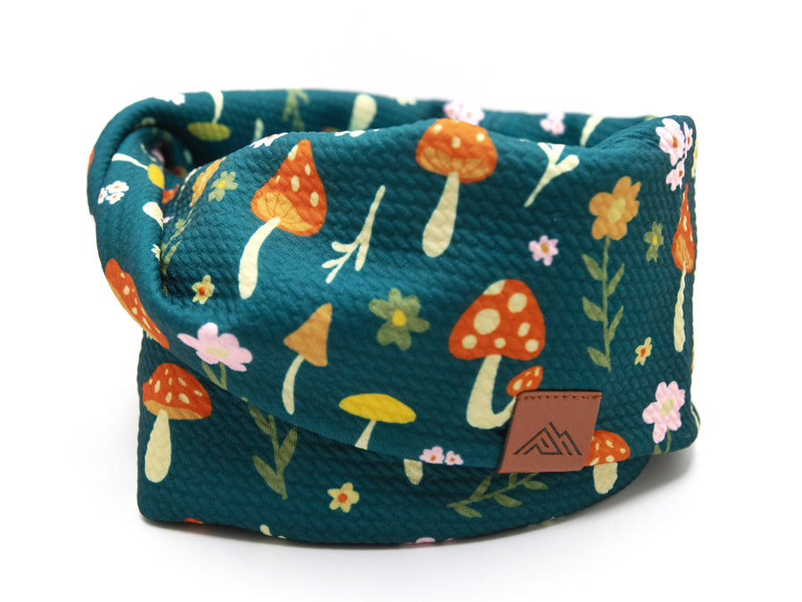 Mushroom Meadows Waffle Scarf