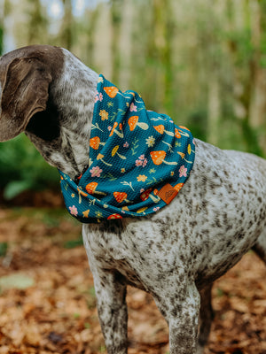 Mushroom Meadows Waffle Scarf