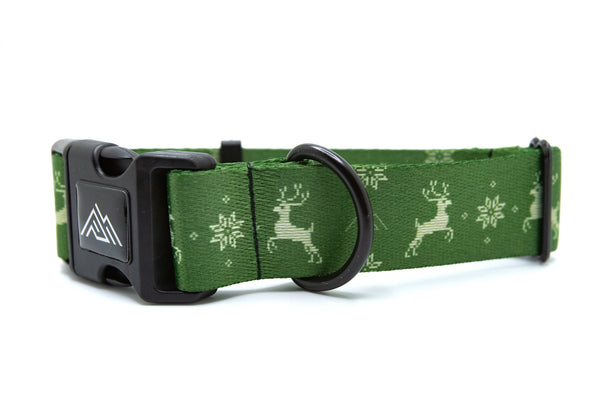 Elements Series - Green Ugly Sweater Dog Collar