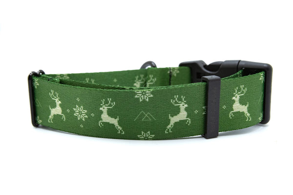 Elements Series - Green Ugly Sweater Dog Collar